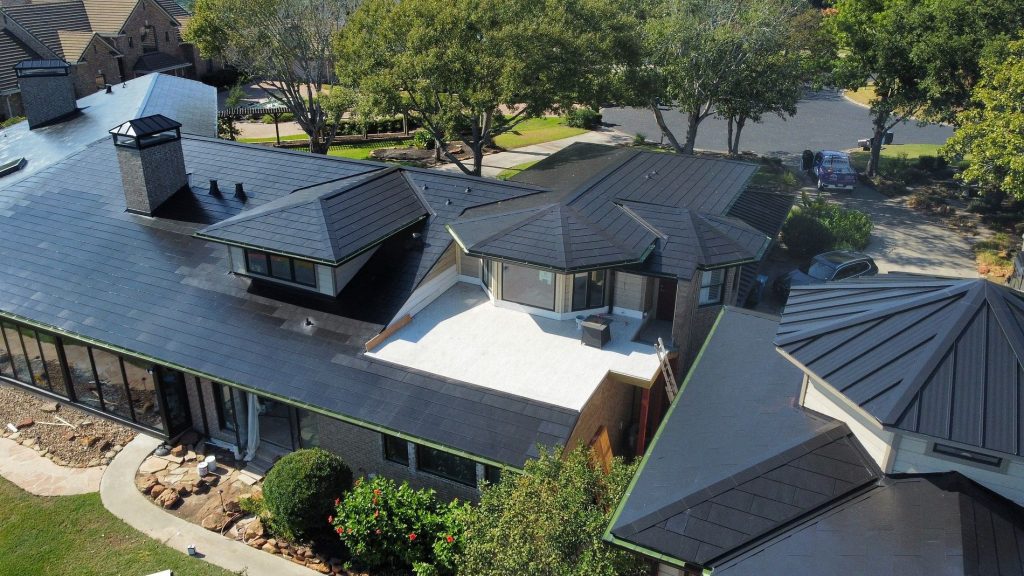 Lakefront Tesla Solar Roof and Standing Seam