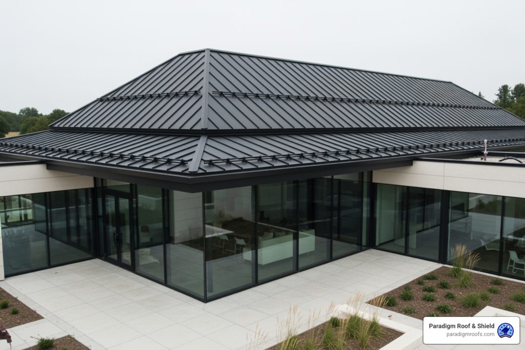 black roof coating for metal roof