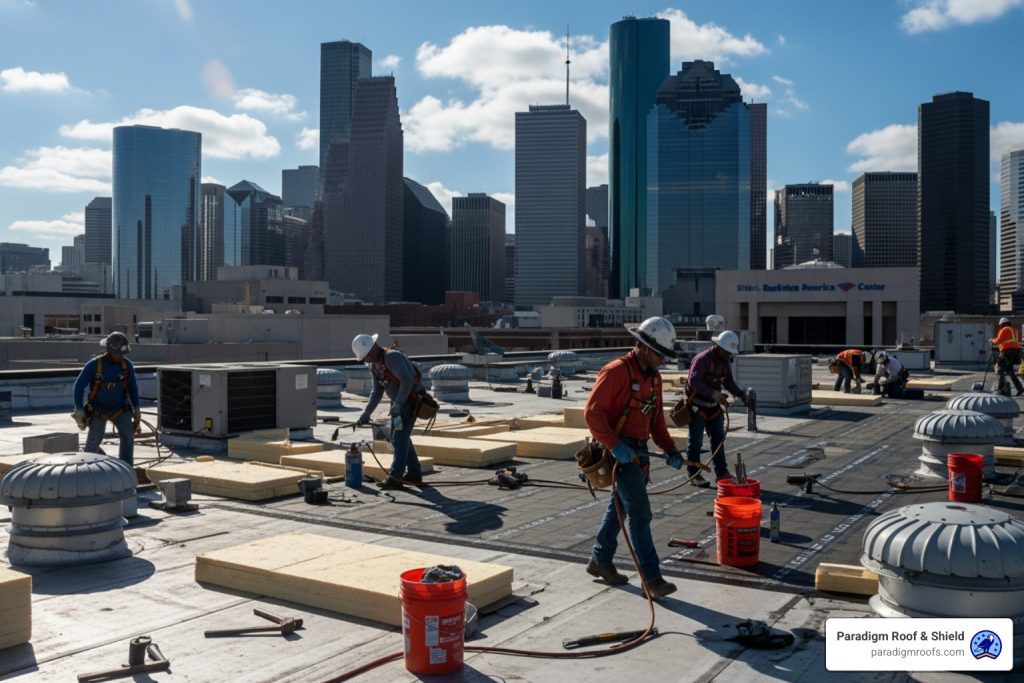 commercial roof repair houston