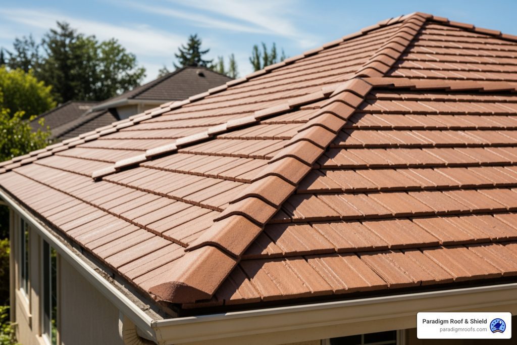 faux clay roof tiles