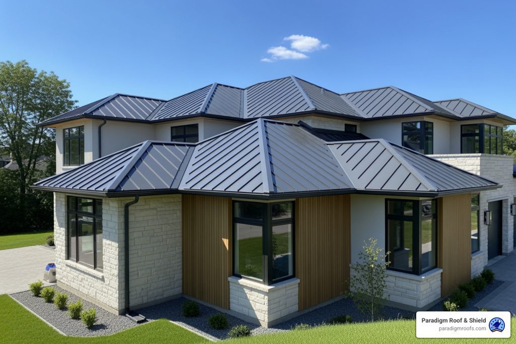 metal roof installation