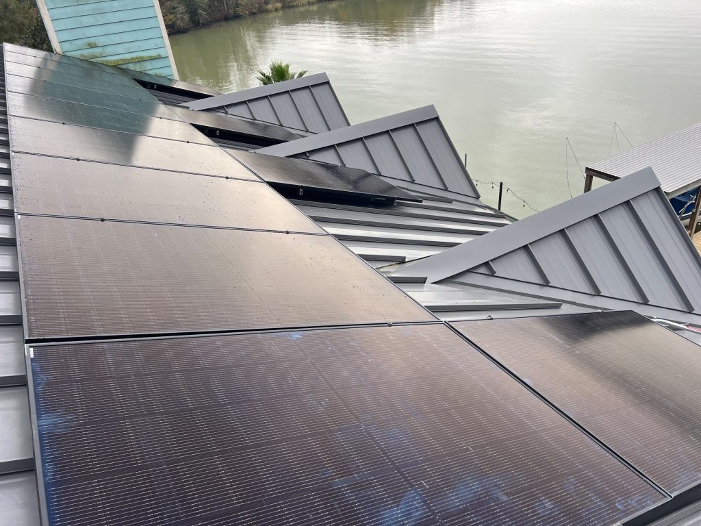 Lakefront Solar Panels
